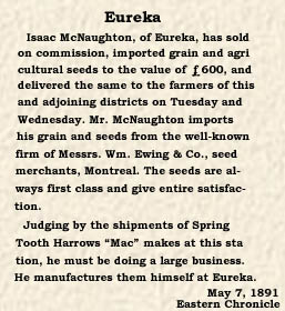 McNaughton sells grain