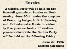 Eureka garden party