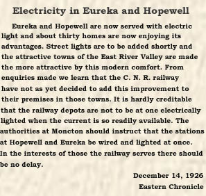 electricity in Eureka Hopewell