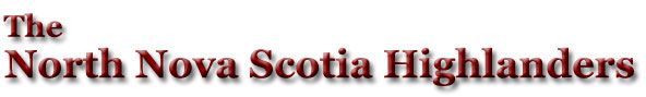 The North Nova Scotia Highlanders banner