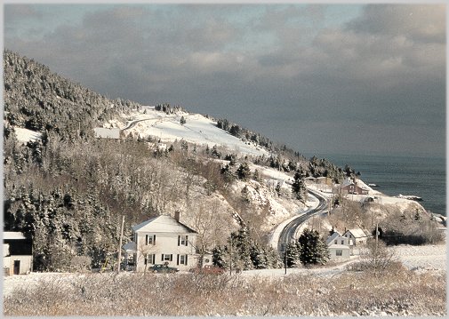 Winter view of Cape George Mini Trail