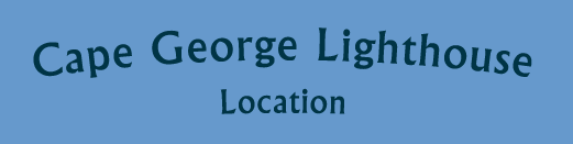 Cape George Lighthouse Location banner