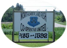 Northumberland Fisheries Co-op sign