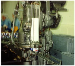 putting the lids on the cans Lismore fish plant