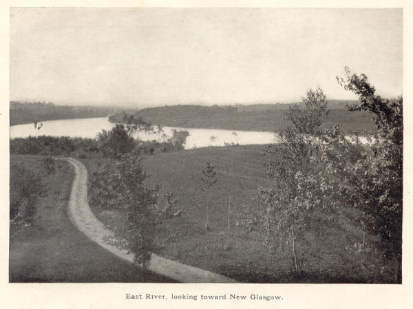 East River looking toward New Glasgow