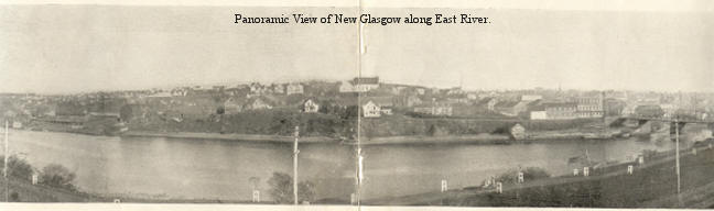 Panoramic view of New Glasgow along East River