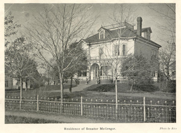 Residence of Senator McGregor