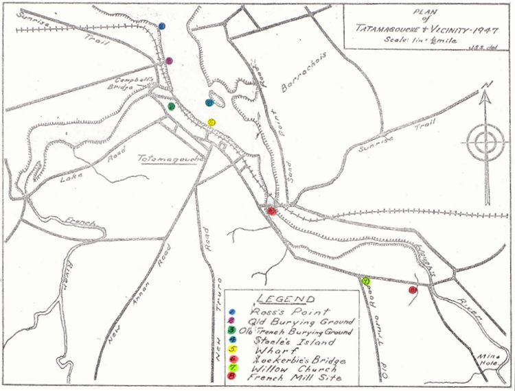 Plan of Tatamagouche & Vicinity 1947